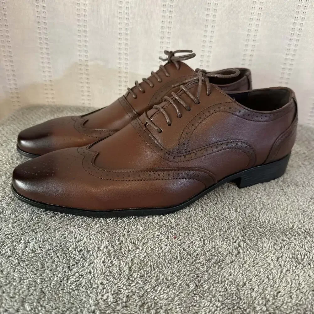 LOUIS STITCH Men's Formal Lace-up Oxford Shoes